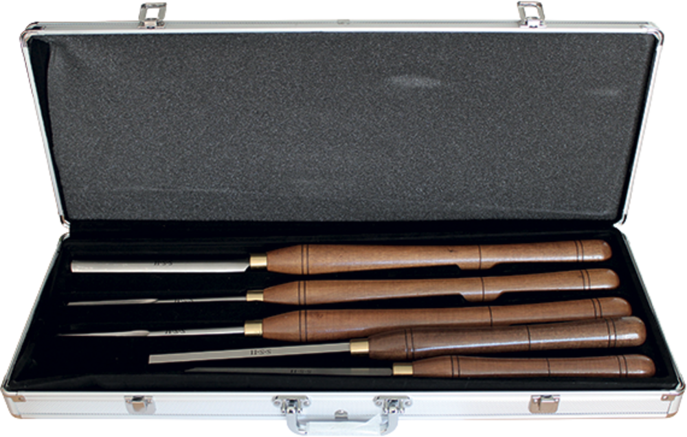 COFFRET ASSORTIMENT 5 OUTILS DE TOURNAGE ACIER - 870.500.05 - LEMAN