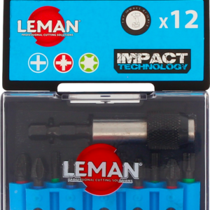 COFFRET 11 EMBOUTS IMPACT + PORTE-EMBOUT - 56011 - LEMAN