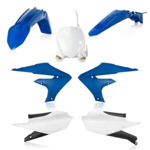 Kit Plastique Cycra 5 Elements Yamaha YZF 450 2023 à 2025 et YZF 250 2024 à 2026 en Bleu et Blanc.