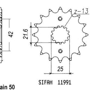 Pignon Gpx 600 R 1988-1997 - Gpz 600 R 1985-1989 - 530 - 15 Dents - Similaire JTF513