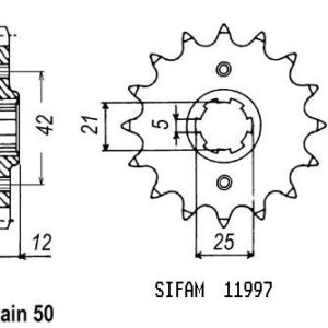 Pignon Yamaha 400 Xj 82 - 530 - 15 Dents - Similaire JTF571