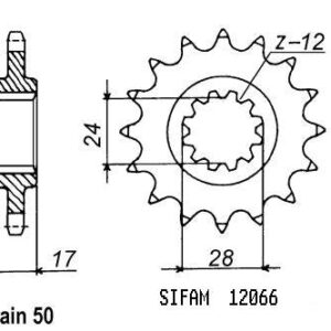 Pignon Cbr 600 F 1987-1996 - 530 - 14 Dents - Similaire JTF295