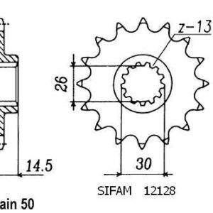 Pignon Cbx 1000 1981-1982 - 530 - 18 Dents - Similaire JTF340