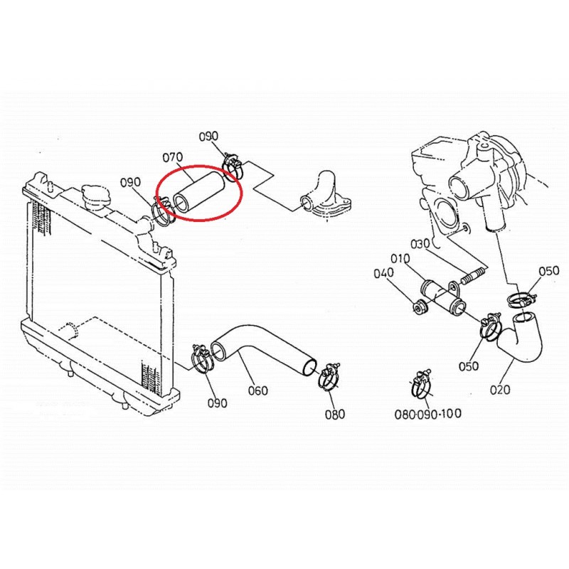 DURITE SUPERIEUR DE RADIATEUR - AIXAM 400 500.4 500SL 500.5 721 741 751 CITY SCOUTY CROSSLINE ROADLINE GTO CROSSOVER MEGA GAMME IMPULSION VISION – Image 2
