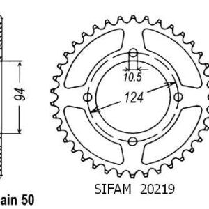 Couronne 550 Cbf 1975-1980 - 530 - 34 Dents - Similaire JTR282