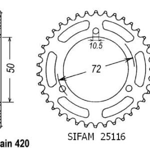Couronne Nsr 50 1989-1994 - 420 - 36 Dents - Similaire JTR216