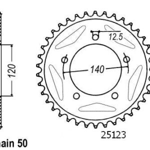 Couronne Gsx 1400 2002-2006 - 530 - 41 Dents - Similaire JTR1797