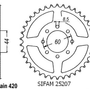Couronne 50 Dtr/X-limit - 5 Trous - 420 - 48 Dents - Similaire JTR2078