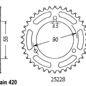 Couronne Rs2 50 Matrix 2003 - 420 - 47 Dents - Similaire JTR5228