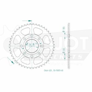 Couronne Acier TT Honda - 428 - 48 Dents - Similaire JTR269