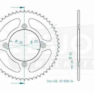 Couronne Acier TT Beta - 428 - 54 Dents - Similaire JTR798 - Made in Germany