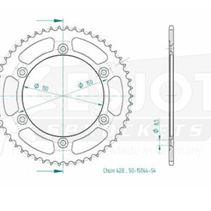 Couronne Acier - 428 - 54 Dents - Made in Germany