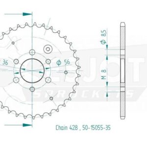 Couronne Acier Aeon-MZ - 428 - 28 Dents - Made in Germany