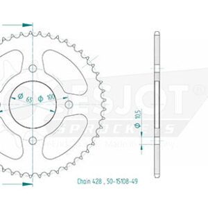 Esjot - Couronne - 428 - 49 dents
