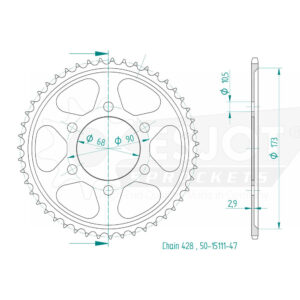 Esjot - Couronne - 47 dents