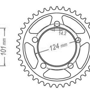 Couronne Acier KTM - 525 - 41 Dents - Similaire JTR898 - Made in Germany