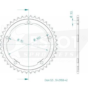 Couronne Esjot - 42 dents