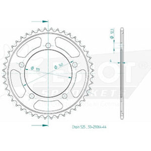 Couronne, BMW, 2018/2019 - 525 - 44 dents
