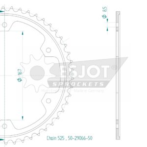 Couronne - 525 - 50 dents