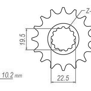 Pignon TT Lightweight Kawasaki-Suzuki - 520 - 15 Dents - Similaire JTF432 - Made in Germany