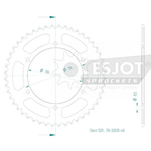 Couronne Esjot 520 - 48 Dents