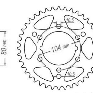 Couronne Acier Polaris - 520 - 36 Dents - Similaire JTR1478 - Made in Germany