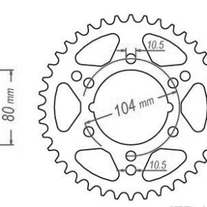 Couronne Acier Polaris - 520 - 40 Dents - Similaire JTR1478 - Made in Germany