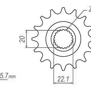 Pignon (Lightweight) 520 - 13 Dents - Similaire JTF1590