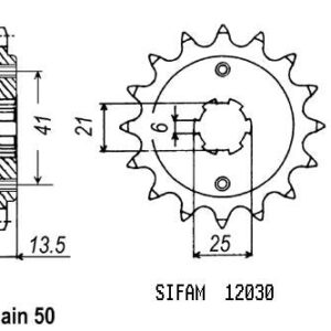 Pignon Honda - 530 - 15 Dents - Similaire JTF286 - Made in Germany