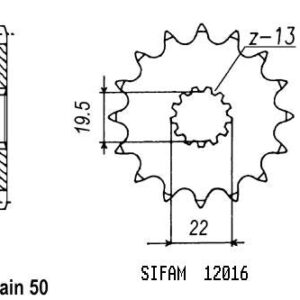 Pignon Suzuki - 530 - 15 Dents - Similaire JTF435 - Made in Germany