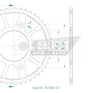 Couronne Acier - 48 Dents - Made in Germany