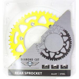 Couronne Alu TT Suzuki Jaune - 520 - 53 Dents - Similaire JTA808 - Made in Germany