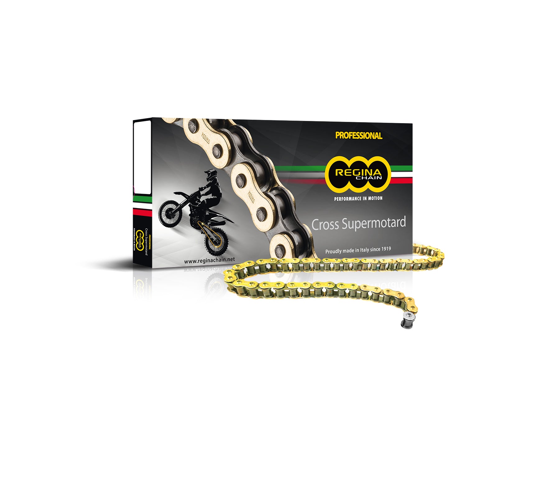 Chaine 520-RH2 - 112 Maillons Sans Joints Toriques - CROSS SUPERMOTARD
