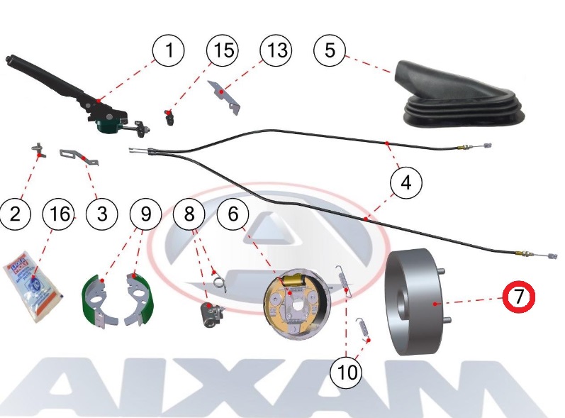 TAMBOUR ARRIERE - ENTRAXE 115MM - AIXAM CITY CROSSLINE CROSSOVER GAMME SENSATION ET EMOTION, MINAUTO ACCESS – Image 5