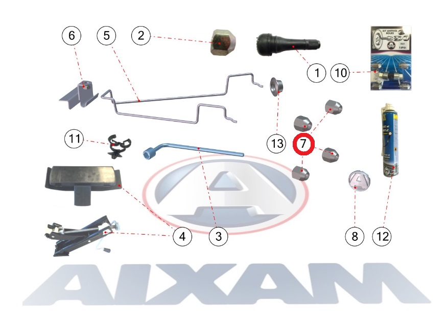 ECROU DE ROUE - AIXAM TOUS MODELES MINAUTO – Image 5
