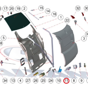 SERRURE DE HAYON - AIXAM CITY ROADLINE CROSSLINE SCOUTY CROSSOVER COUPE GTO GAMME IMPULSION VISION SENSATION, MINAUTO