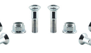 Kit Visserie Couronne - Ø8mm (6 Vis Tête Conique + 6 Ecrous Frein) / Longueur : 30mm