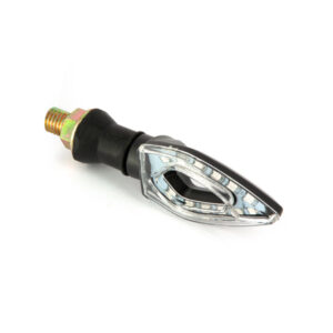 Paire de clignotants universels séquentiels à Leds - Noir avec cabochon translucide