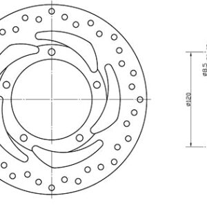 Disque de Frein DIS1369 Ø240mm