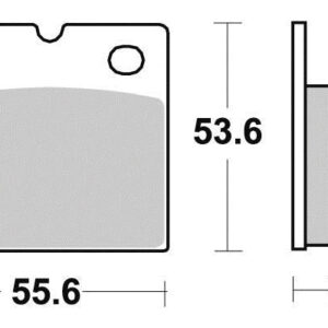 Plaquette de frein Semi-Métal Eco-Friction Route - R90