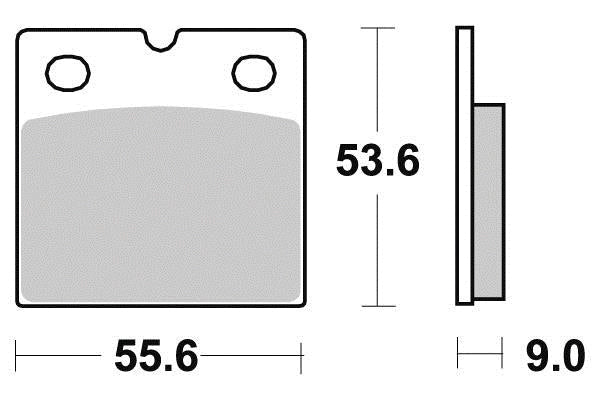 Plaquette de frein Semi-Métal Eco-Friction Route - R90