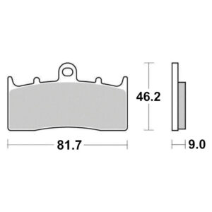 Plaquette de Frein Métal Fritté Sinter Grip Road - R90
