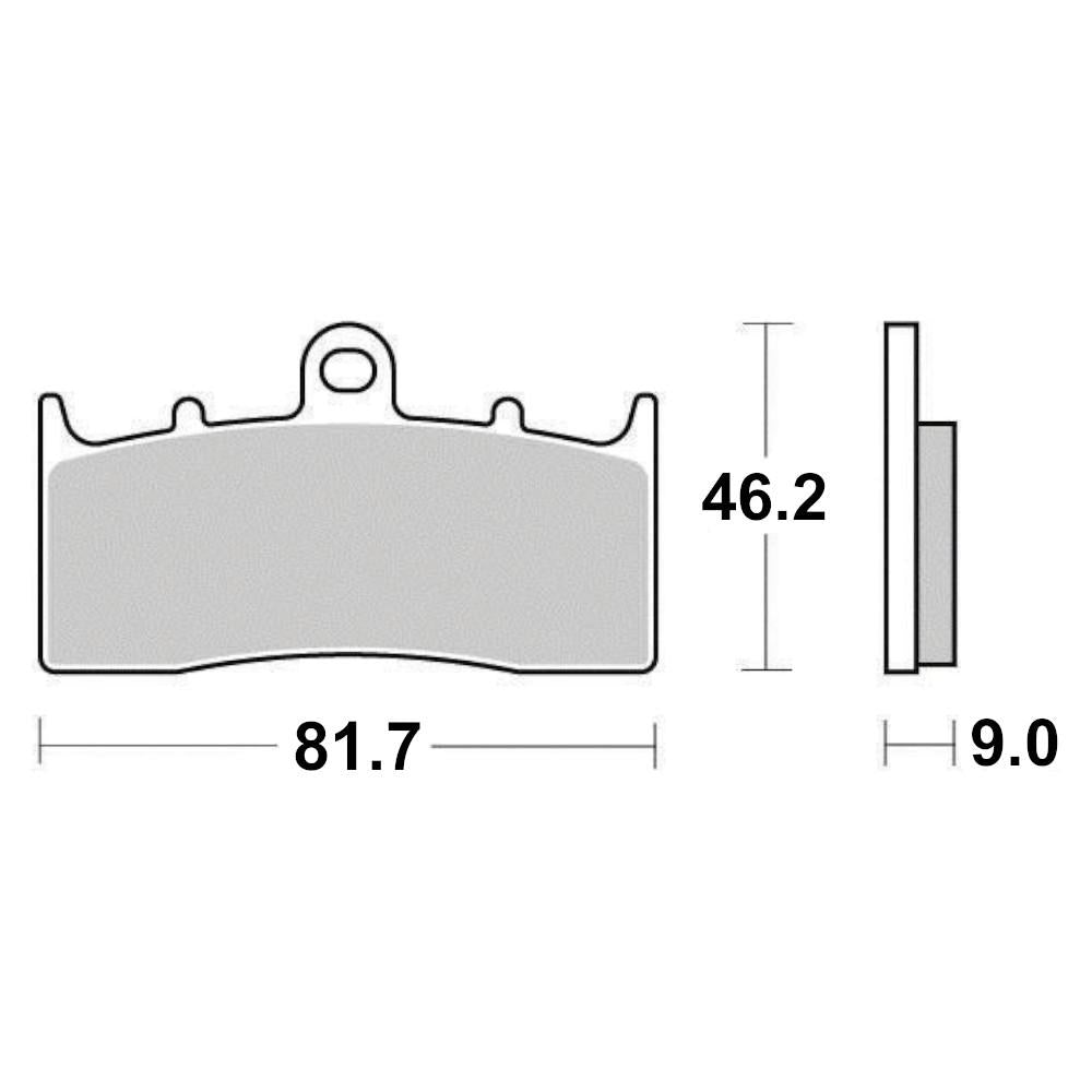 Plaquette de Frein Métal Fritté Sinter Grip Road - R90