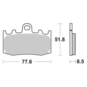 Plaquette de frein Métal Fritté Sinter Grip Road - R90