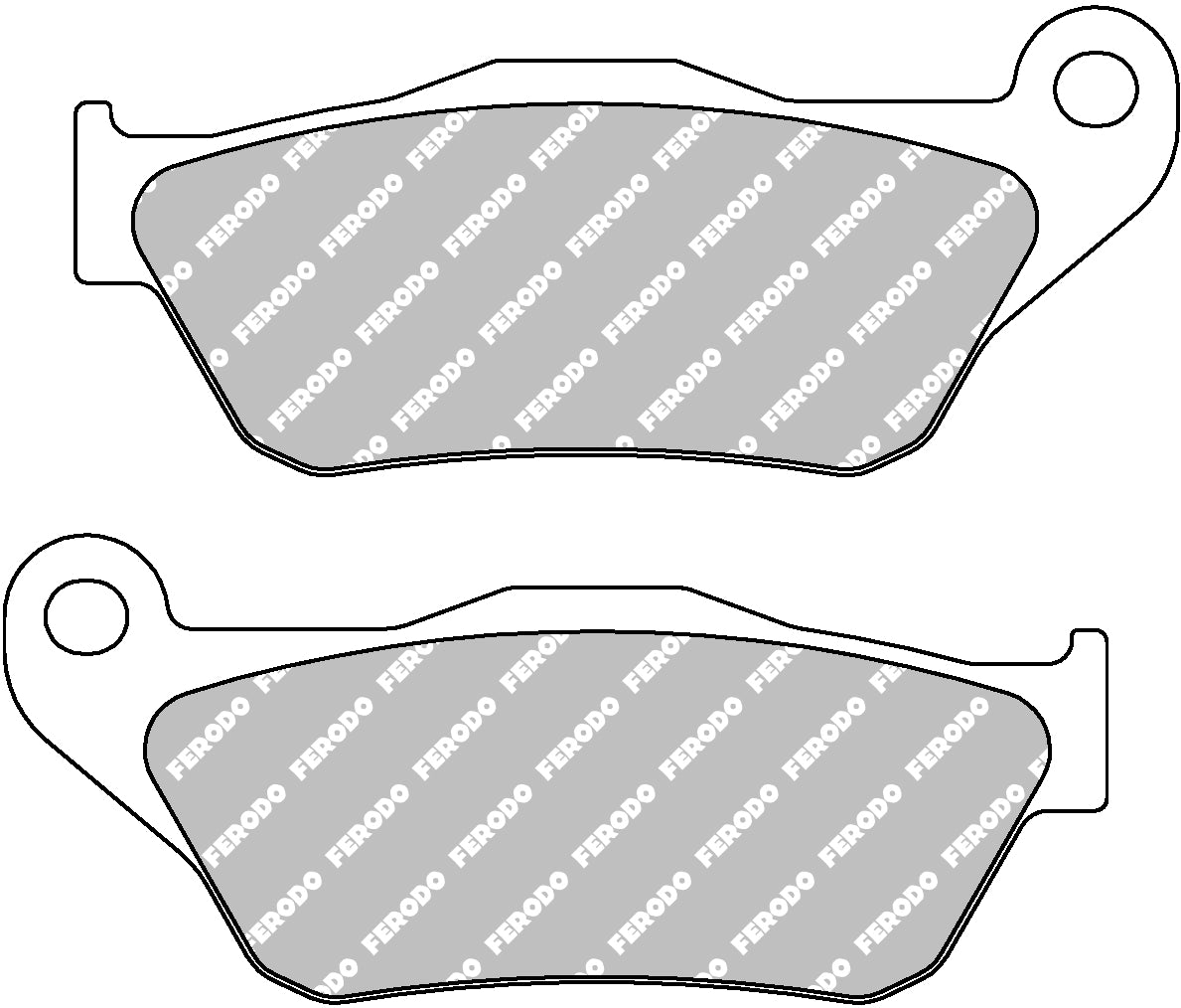 Plaquette de frein Semi-Métal Eco-Friction Route - R90