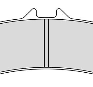 Plaquette de frein Racing Carbone/Céramique - R90 pour etrier BREMBO Evo M50