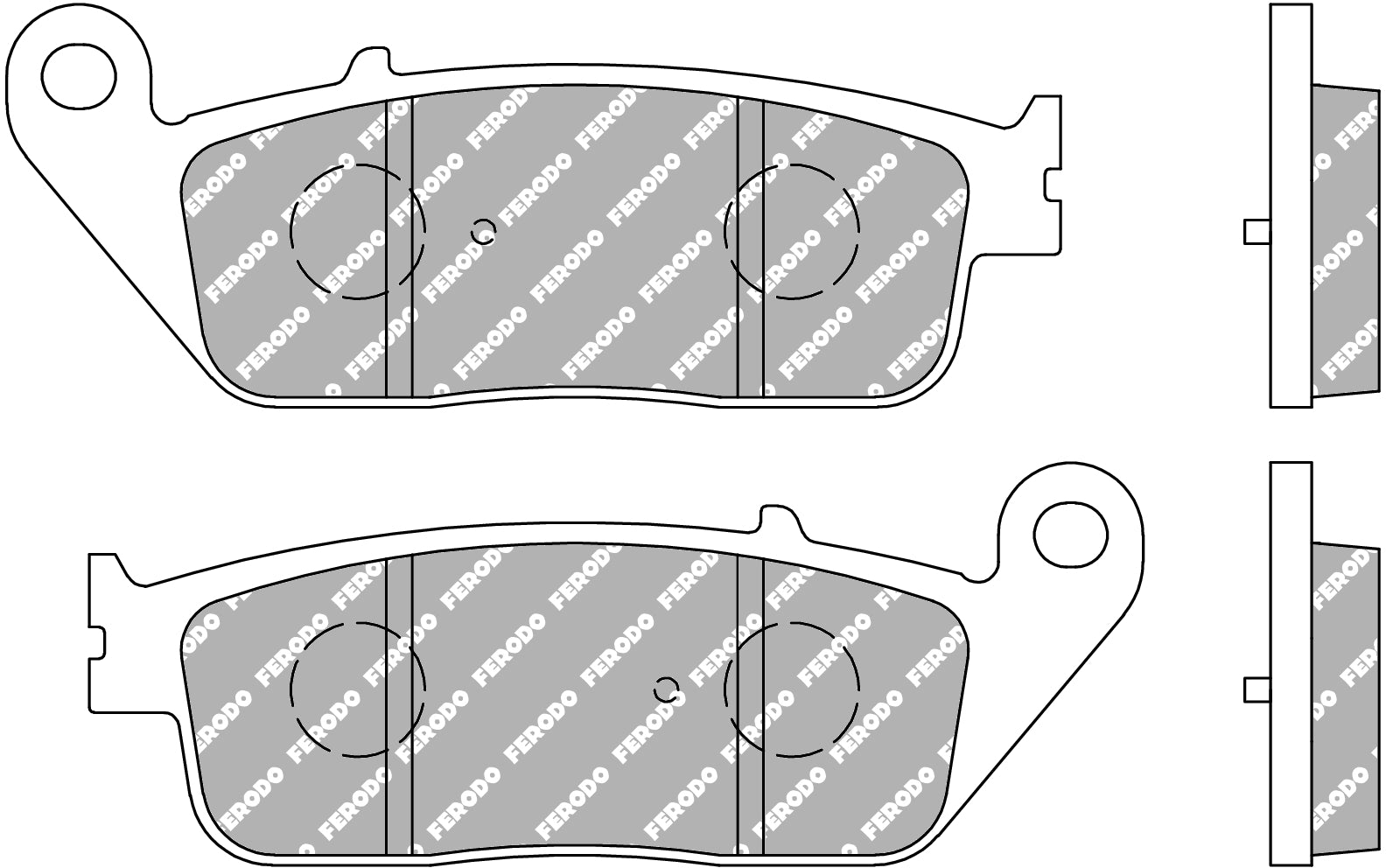 Plaquette de frein Semi-Métal Eco-Friction Route - R90