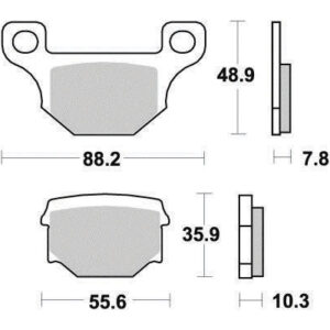 Plaquette de frein Semi-Métal Platinum Route/Off Road - R90