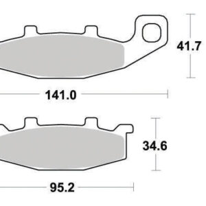 Plaquette de frein Métal Fritté Sinter Grip Road - R90