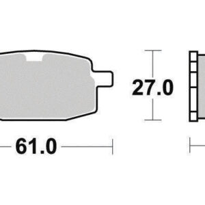 Plaquette de frein Semi-Métal Eco-Friction Route - R90